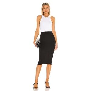 Anine Bing Ribbed Midi Skirt